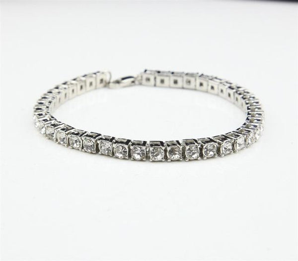 14k Gold Plated Rhinestone Bracelet