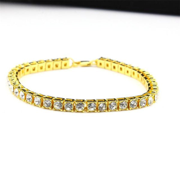 14k Gold Plated Rhinestone Bracelet