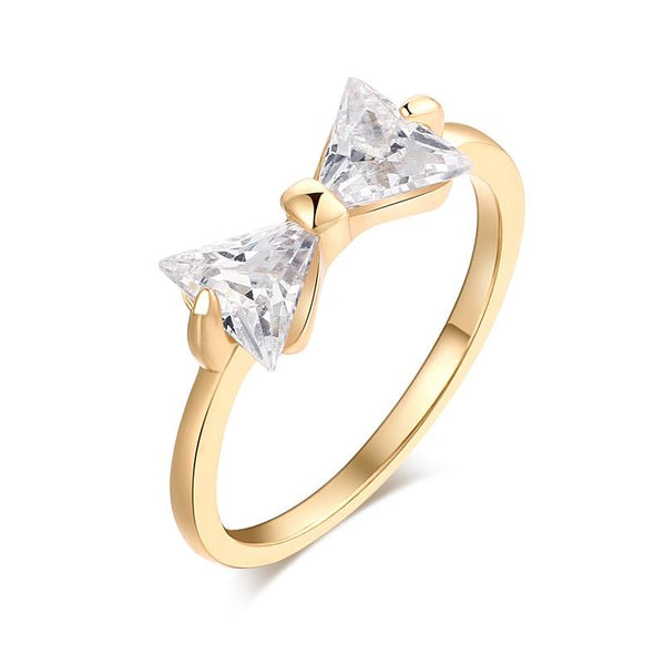 Crytal Bow Ring