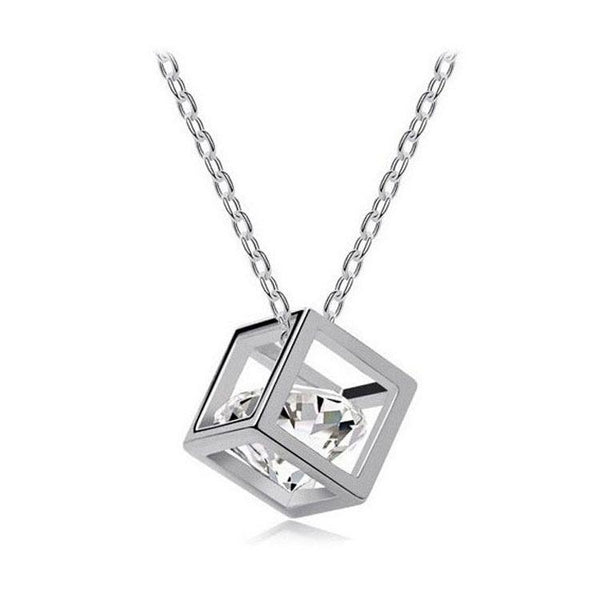 Cube Stone Necklace