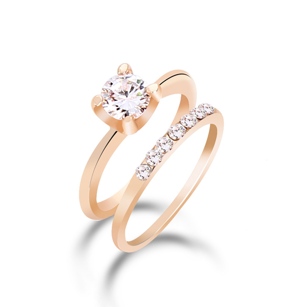 Cubic Zirconia Ring Set