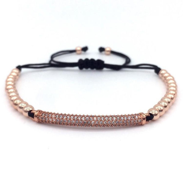 Cubic Zirconia Tube Bracelet