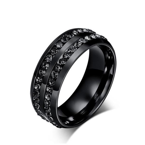 Double Cubic Zirconia Centered Ring