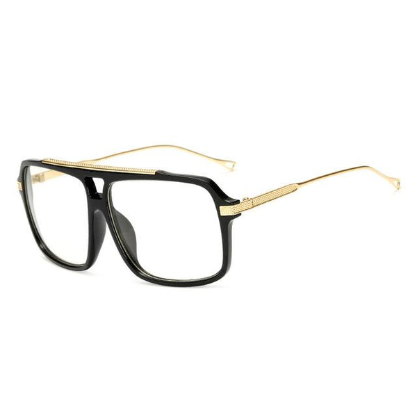 Oversized Gold Arm Sunglasses