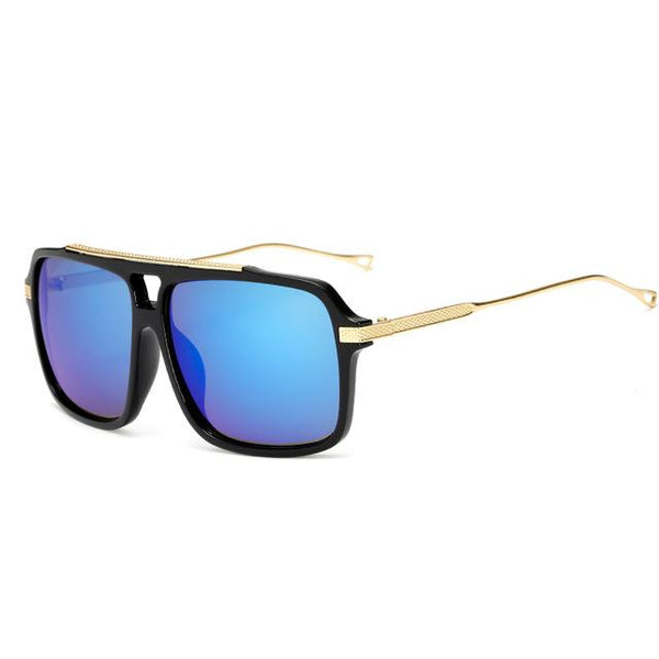 Oversized Gold Arm Sunglasses
