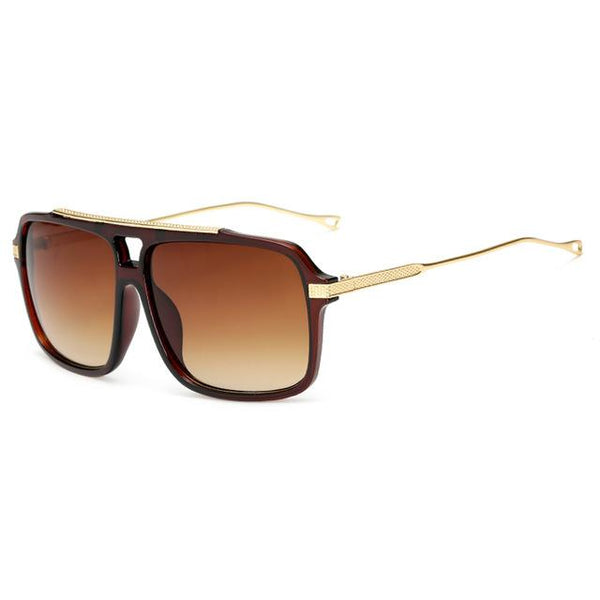 Oversized Gold Arm Sunglasses